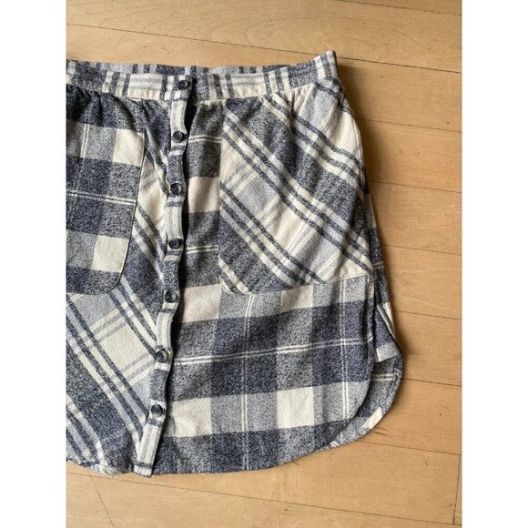 French Connection NEW women "arla" patched flannel skirt sz 10 BNWT - Picture 3 of 8
